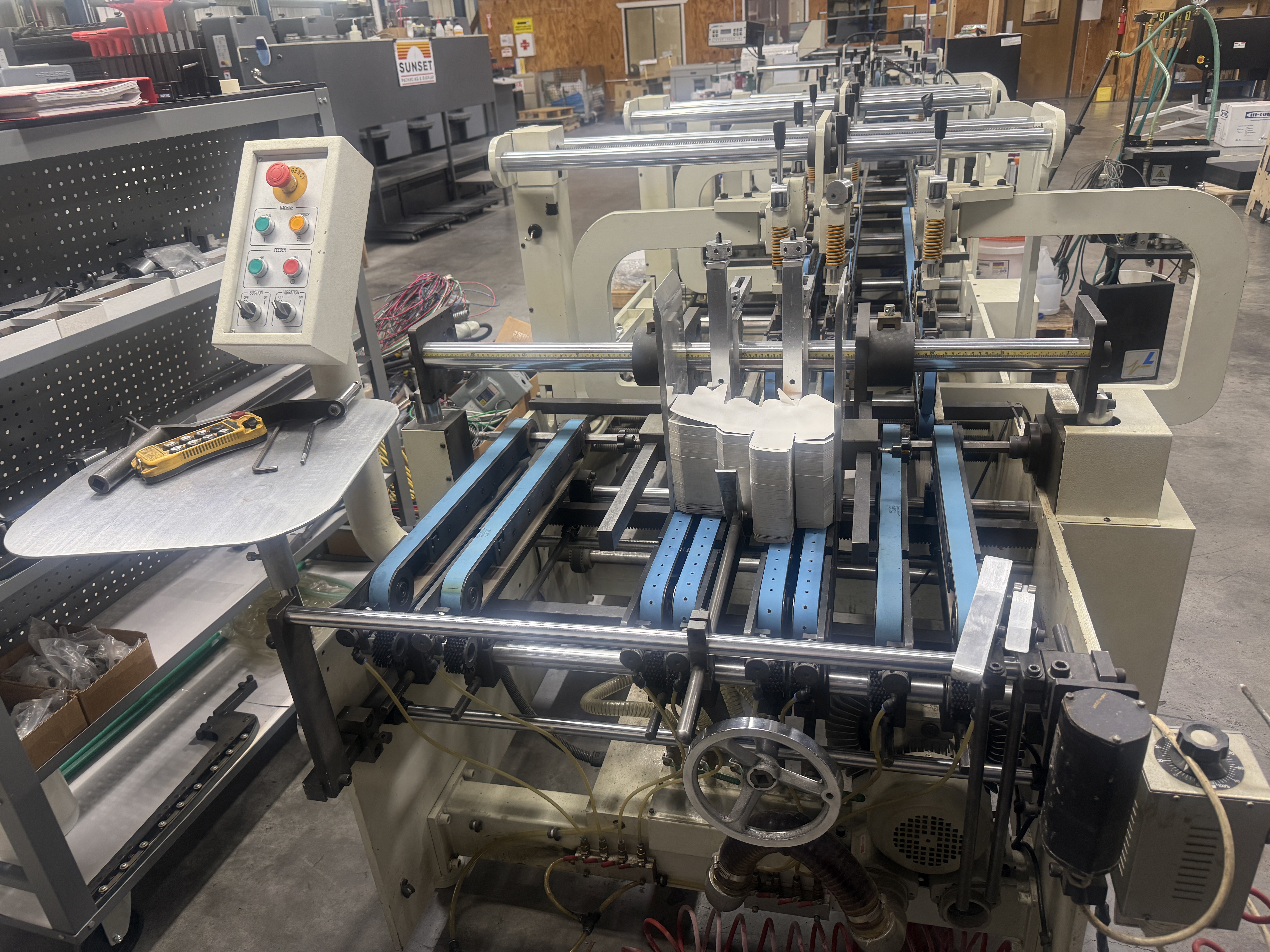 Used 2012 Brausse TA900 Straight Line Folder Gluer