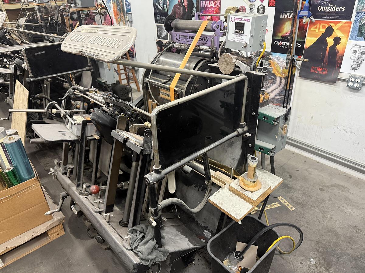 Used Heidelberg T-Platen Windmill with Quick Foil 1500