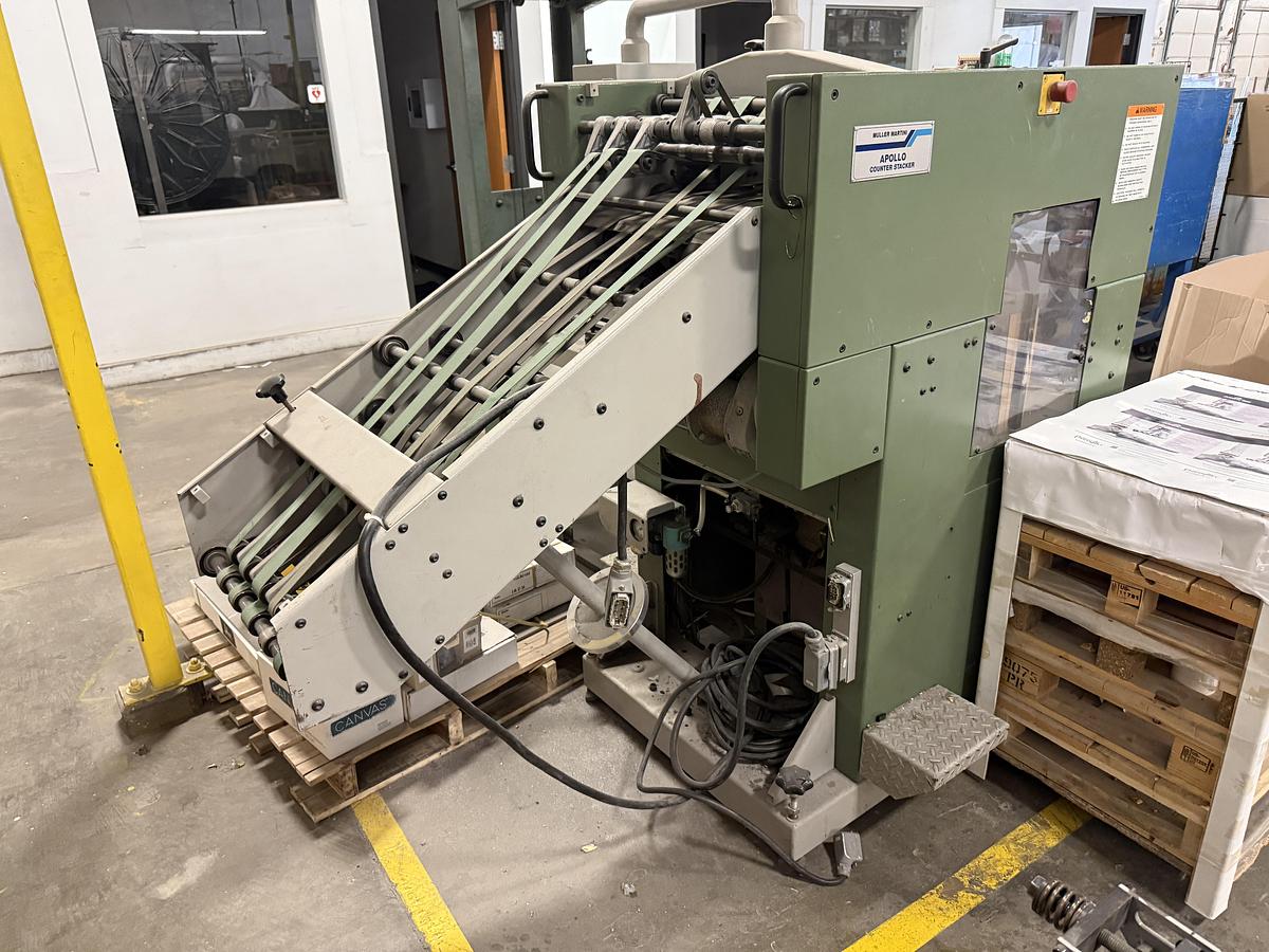 Used Muller Martini 1540 Apollo Stacker Delivery