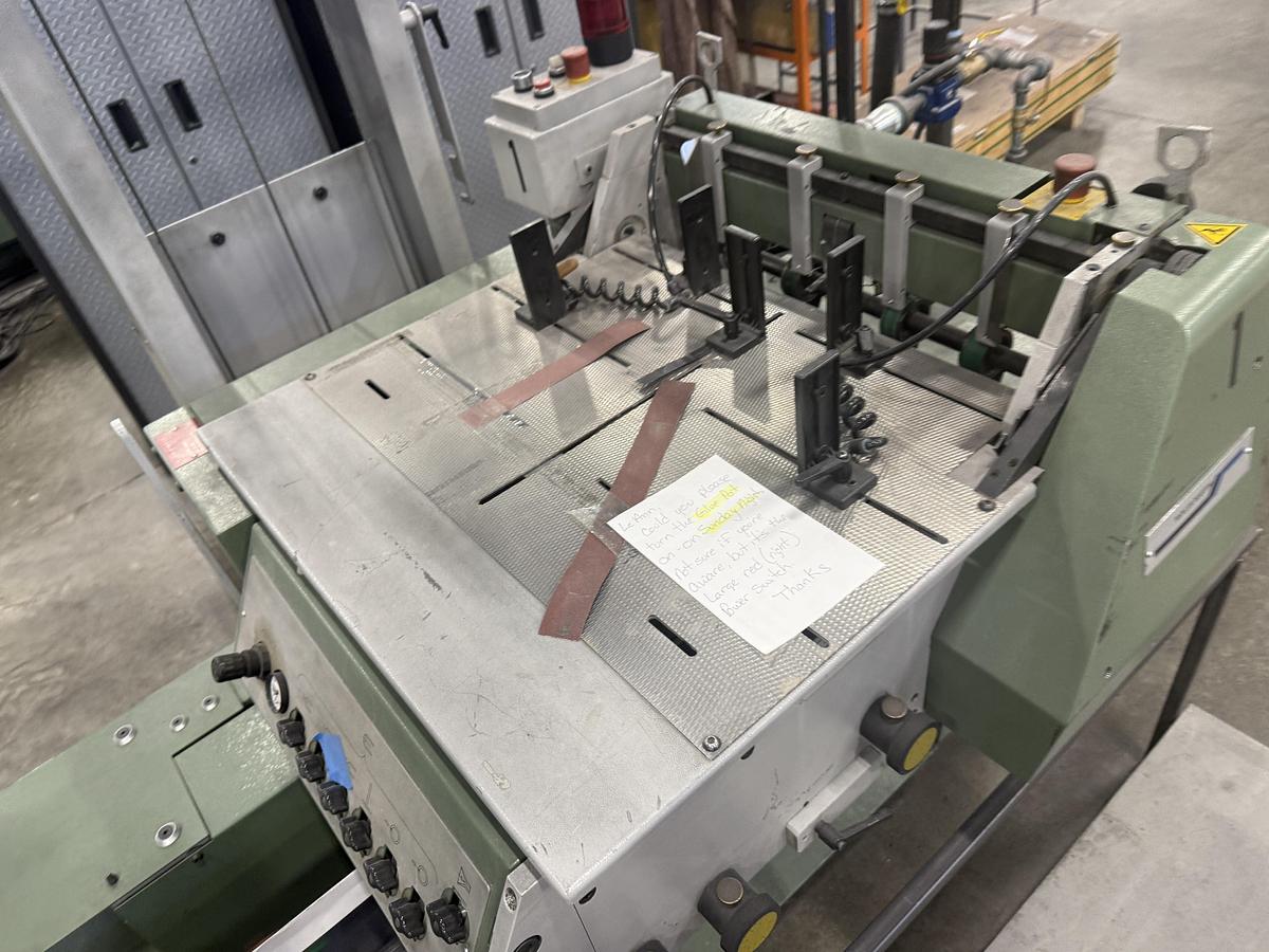 Used 1997 Muller Martini Prima Saddle Stitcher