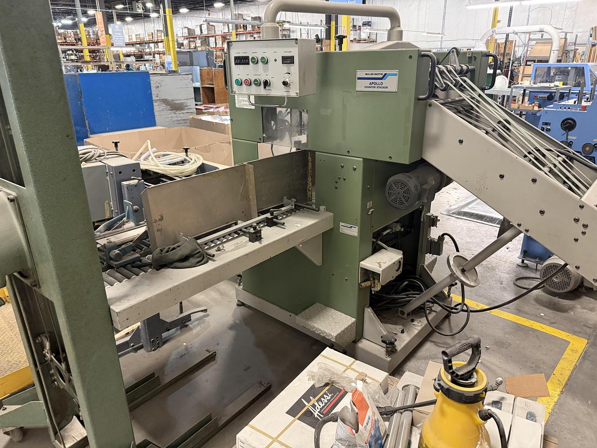 Used Muller Martini 1540 Apollo Stacker Delivery