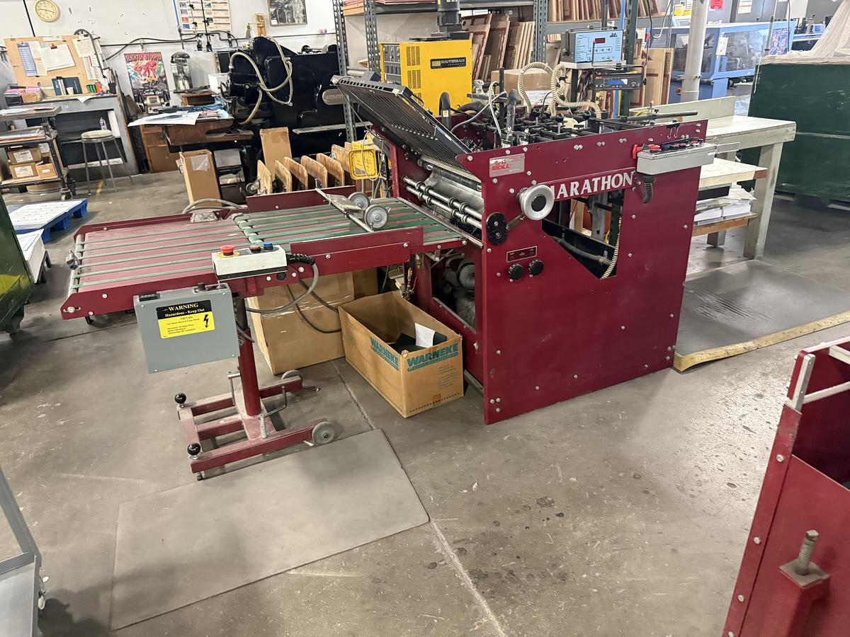 Used B&R Moll Marathon Folder Gluer w/ Final Fold Section