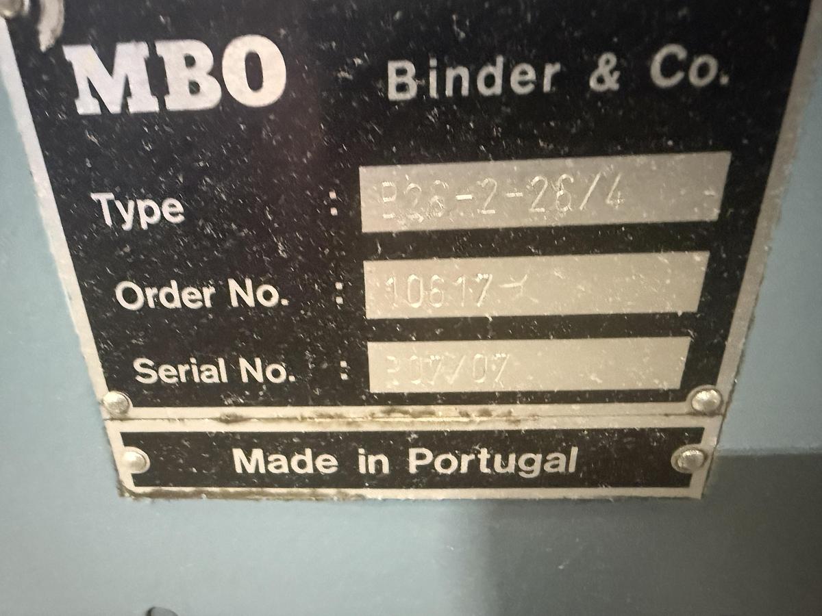 Used 2004 MBO B26 Continuous Feed 4/4 Folder w/ A76 Delivery