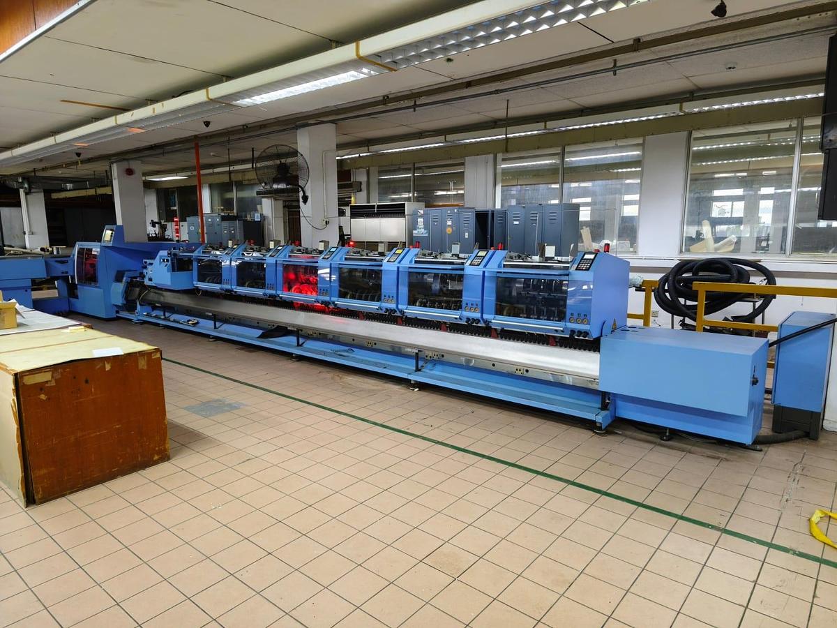 Used 2009 Muller Martini Primera E140 Fully Automatic Saddle Stitcher