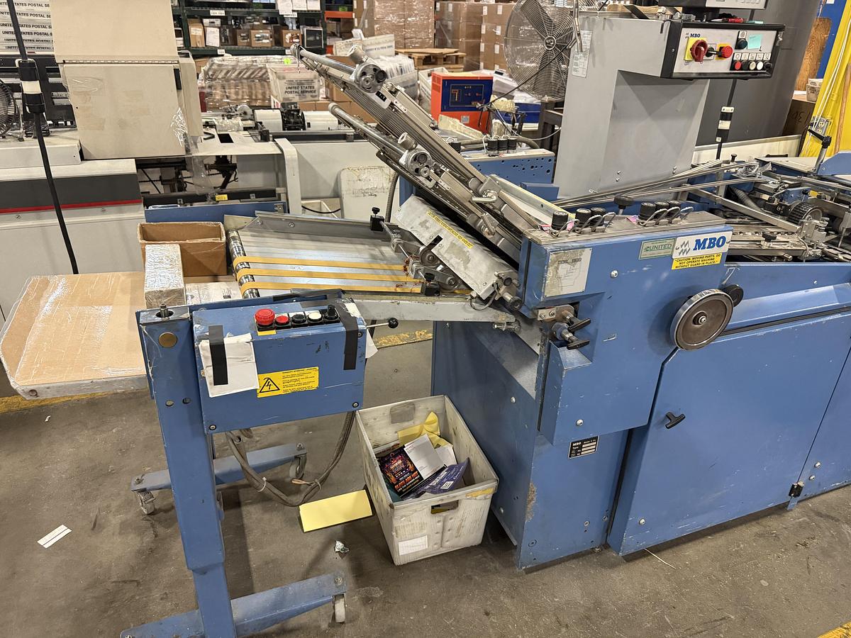 Used MBO B21-C 21” Continuous Feed Sheetfed Paper Folder