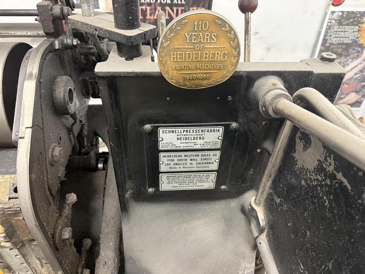 Used Heidelberg T-Platen Windmill