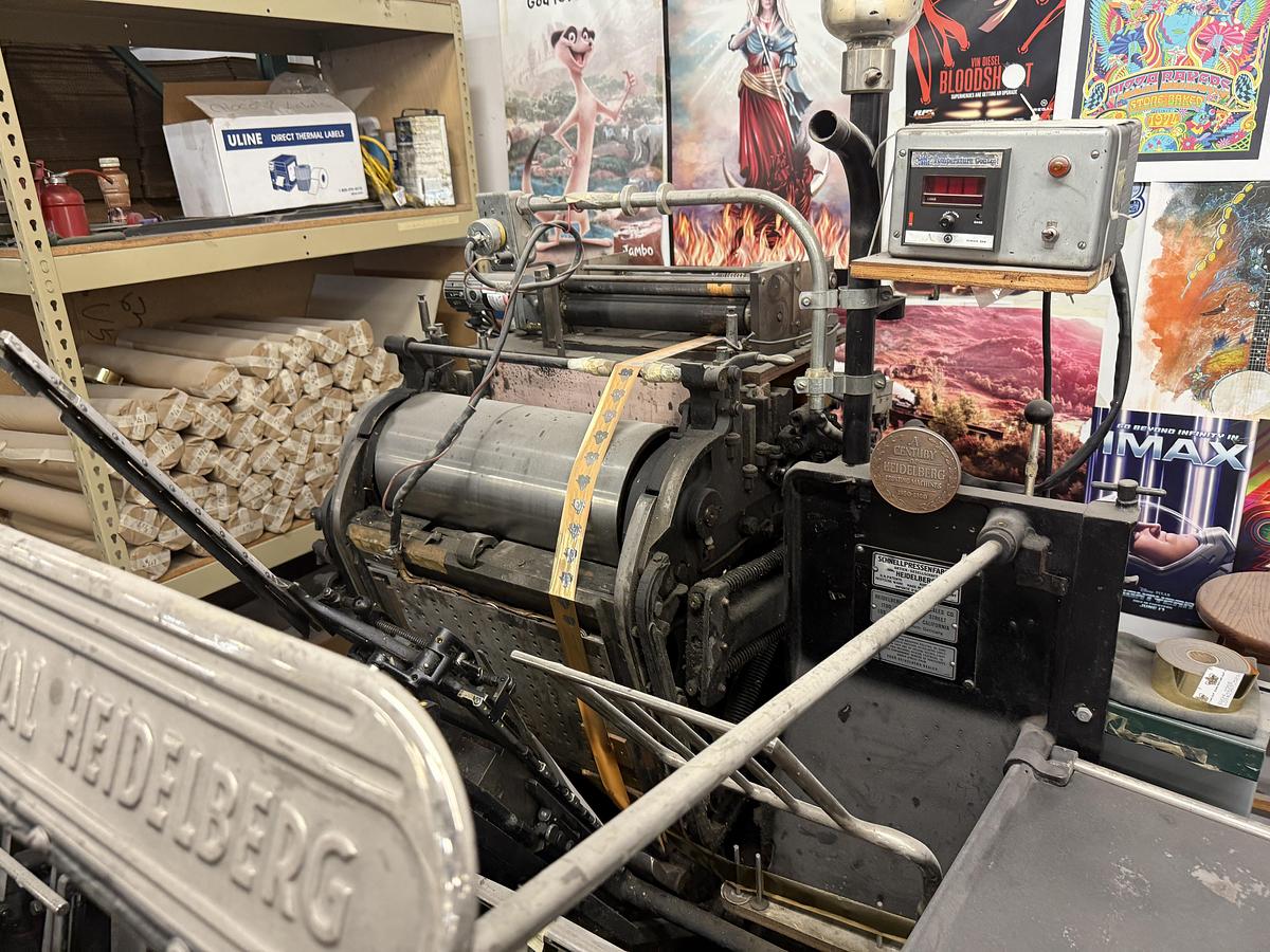 Used Heidelberg T-Platen Windmill with Quick Foil 1500