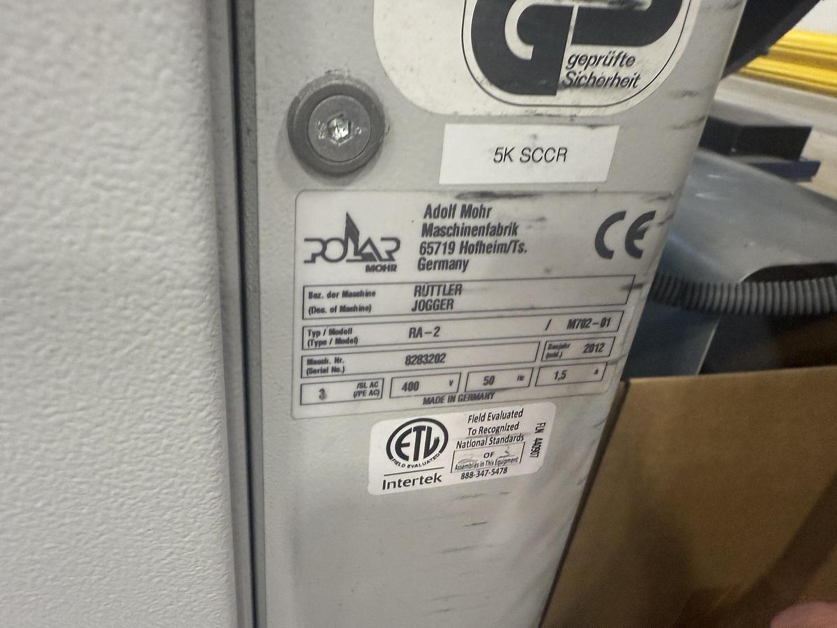 Used 2011 Polar N92 Plus Guillotine Paper Cutting Line