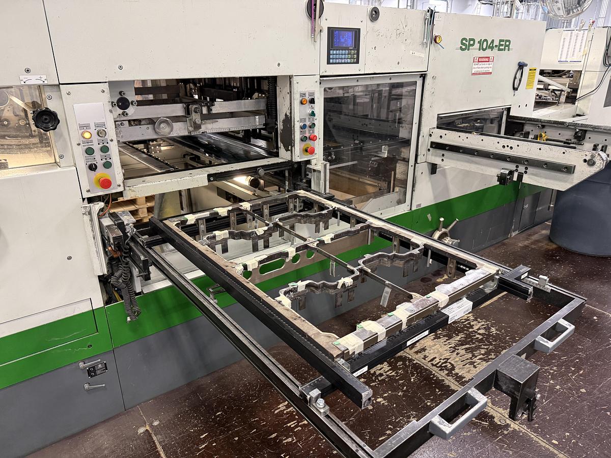 Used 2003 Bobst 104-ER Die Cutter w/ Blanking