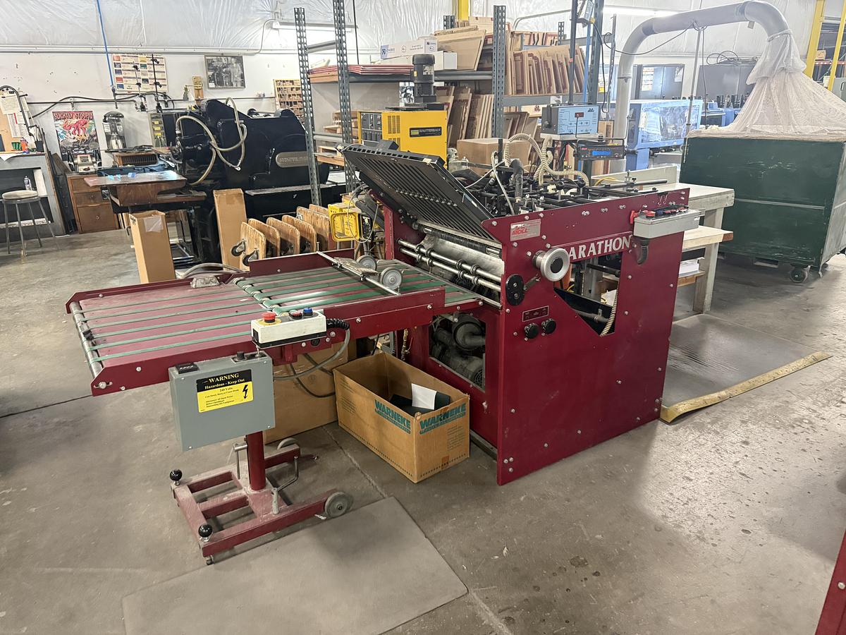 Used B&R Moll Marathon Folder Gluer w/ Final Fold Section