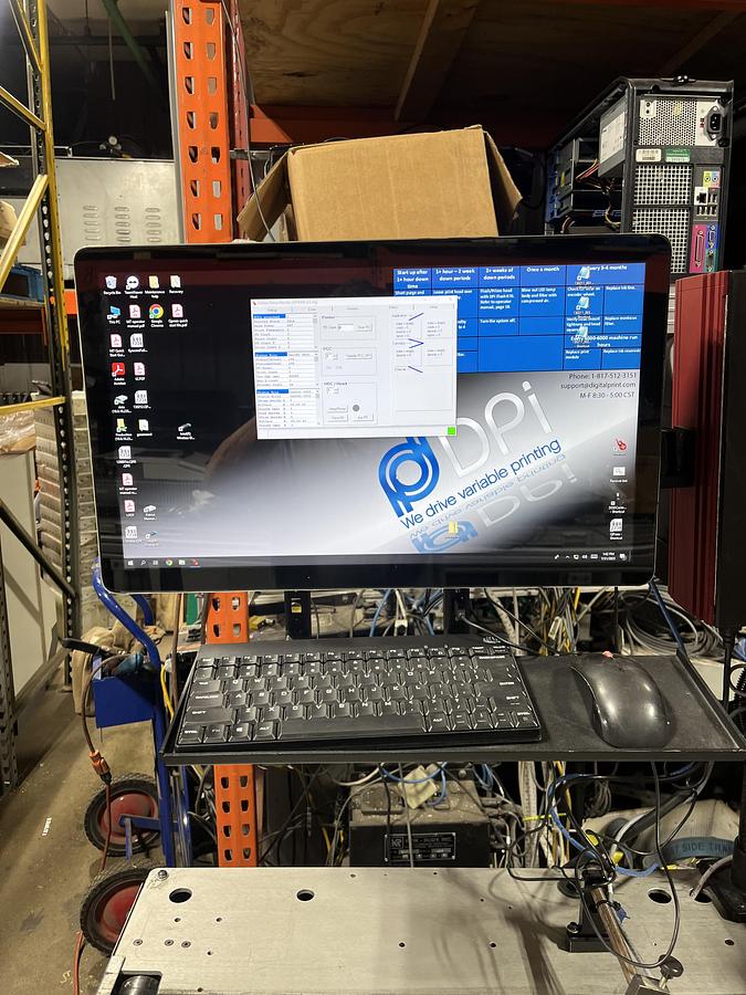 Used DPI Hawk M7 UV Inkjet System w/ Linemods Base