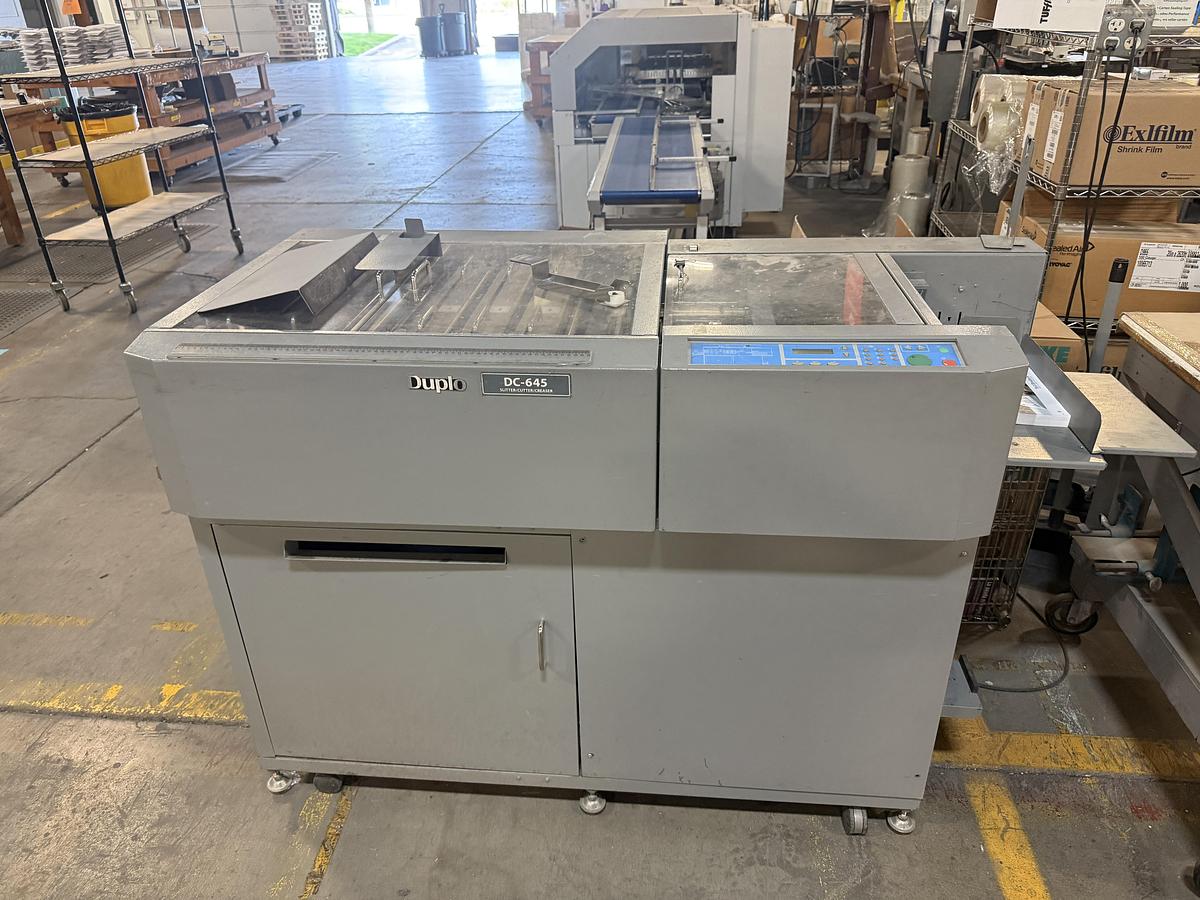 Used Duplo DC645 Slitter Cutter Creaser