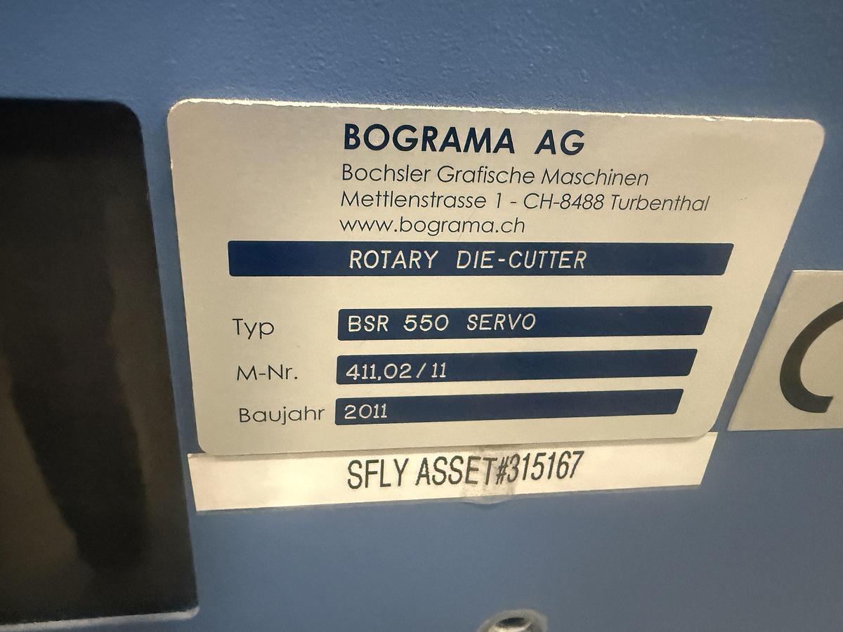 Used 2011 Bograma BSR 550 Servo Rotary Die Cutter