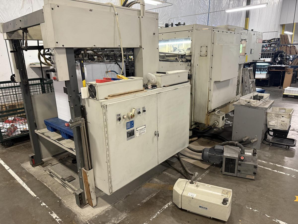 Used 1991 Bobst SP 102-E Automatic Die Cutter w/ Stripping