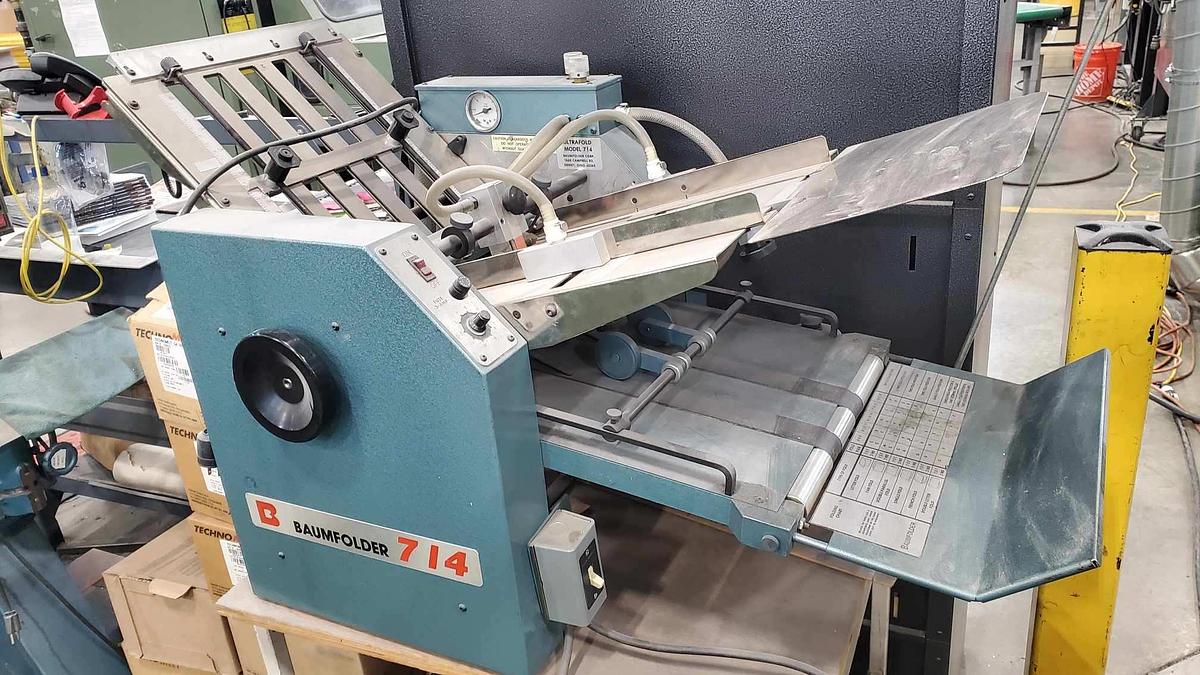 Used Baum 714 Ultrafold Sheetfed Paper Folder
