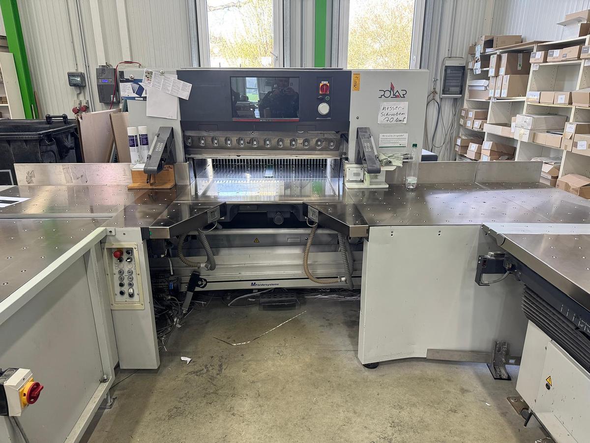 Used 2018 Polar 115N Autotrim Guillotine Paper Cutting Line