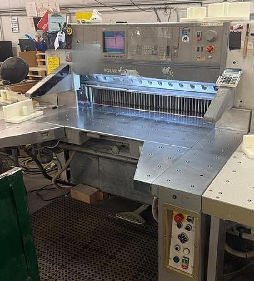 Used 2000 Polar 137ED-AT 54” Programmable Guillotine Paper Cutter with Autotrim