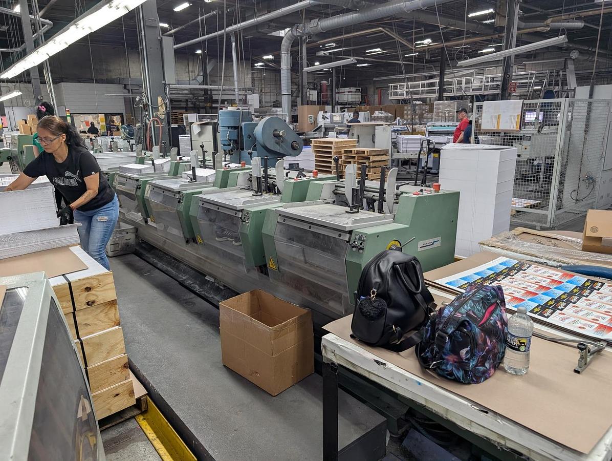 Used 2007 Muller Martini Bravo Plus T Saddle Stitcher