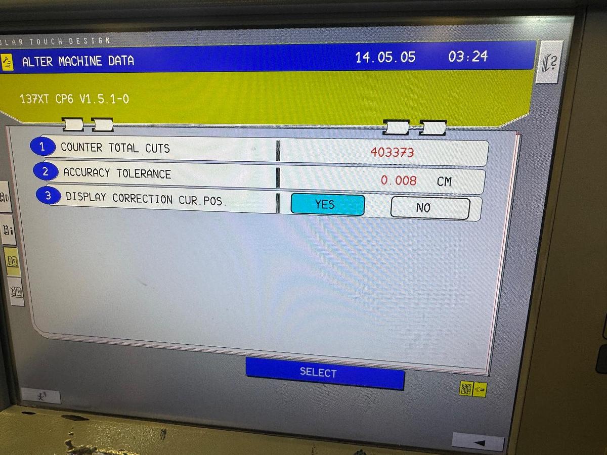 Used 2007 Polar 137 XT Autotrim Full Cutting Line