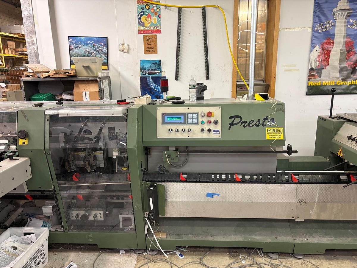 Used 1999 Muller Martini Presto Saddle Stitcher