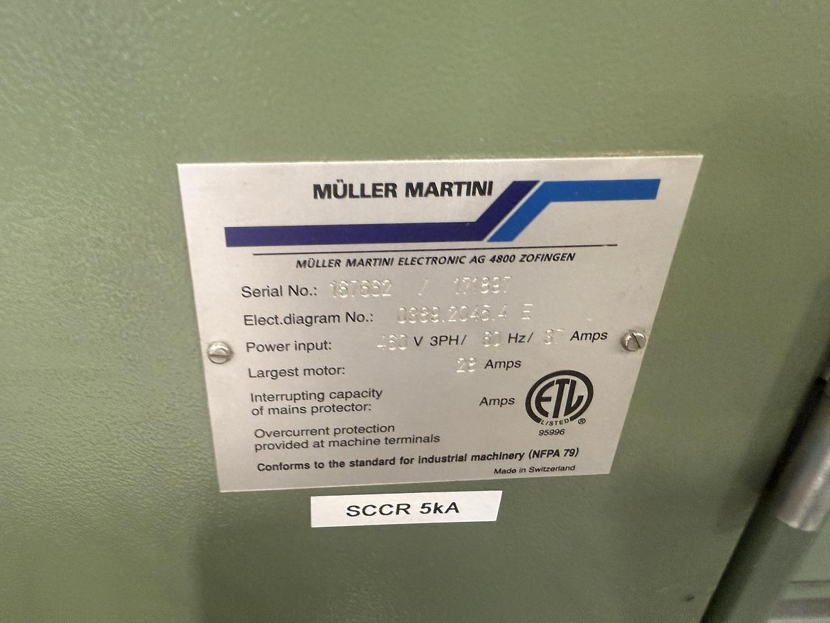 Used 1999 Muller Martini Prima Saddle Stitcher