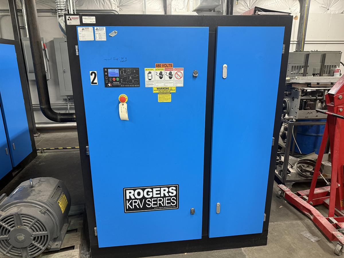 Used Rogers KRV Series Rotary Screw Air Compressor