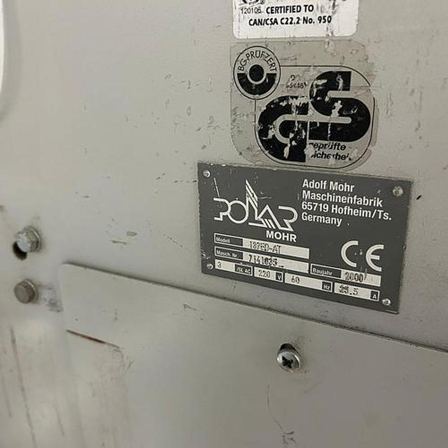 Used 2000 Polar 137ED-AT 54” Programmable Guillotine Paper Cutter with Autotrim