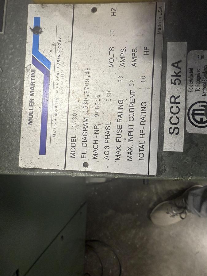 Used 1990 Muller Martini Panda Perfect Binder