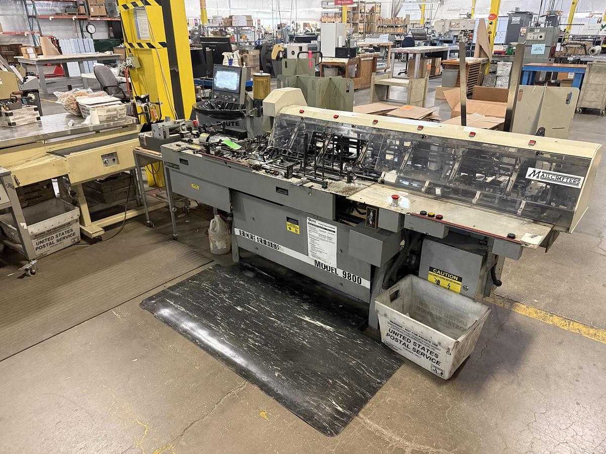 Used Mailcrafters Edge 9800 6 Station Mail Inserter