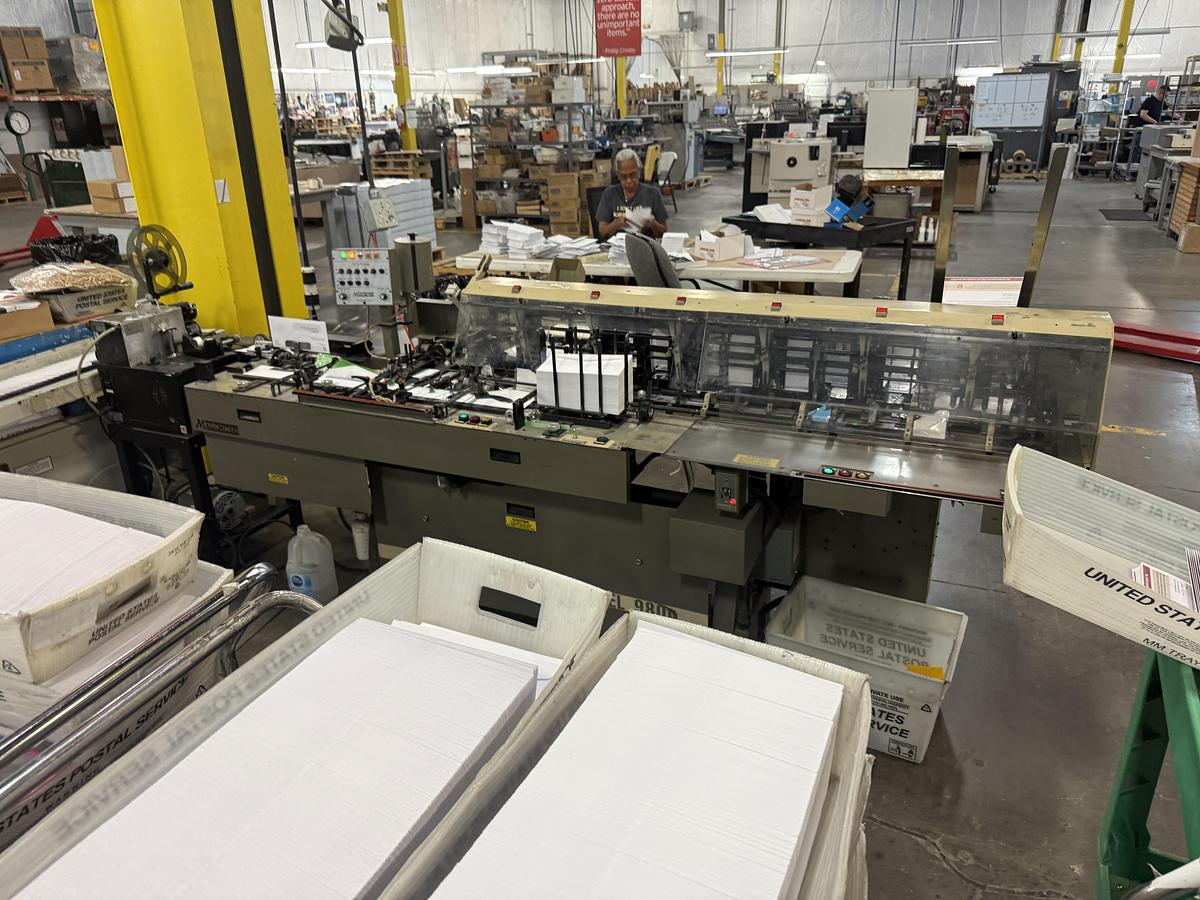 Used Mailcrafters Edge 9800 6 Station Mail Inserter