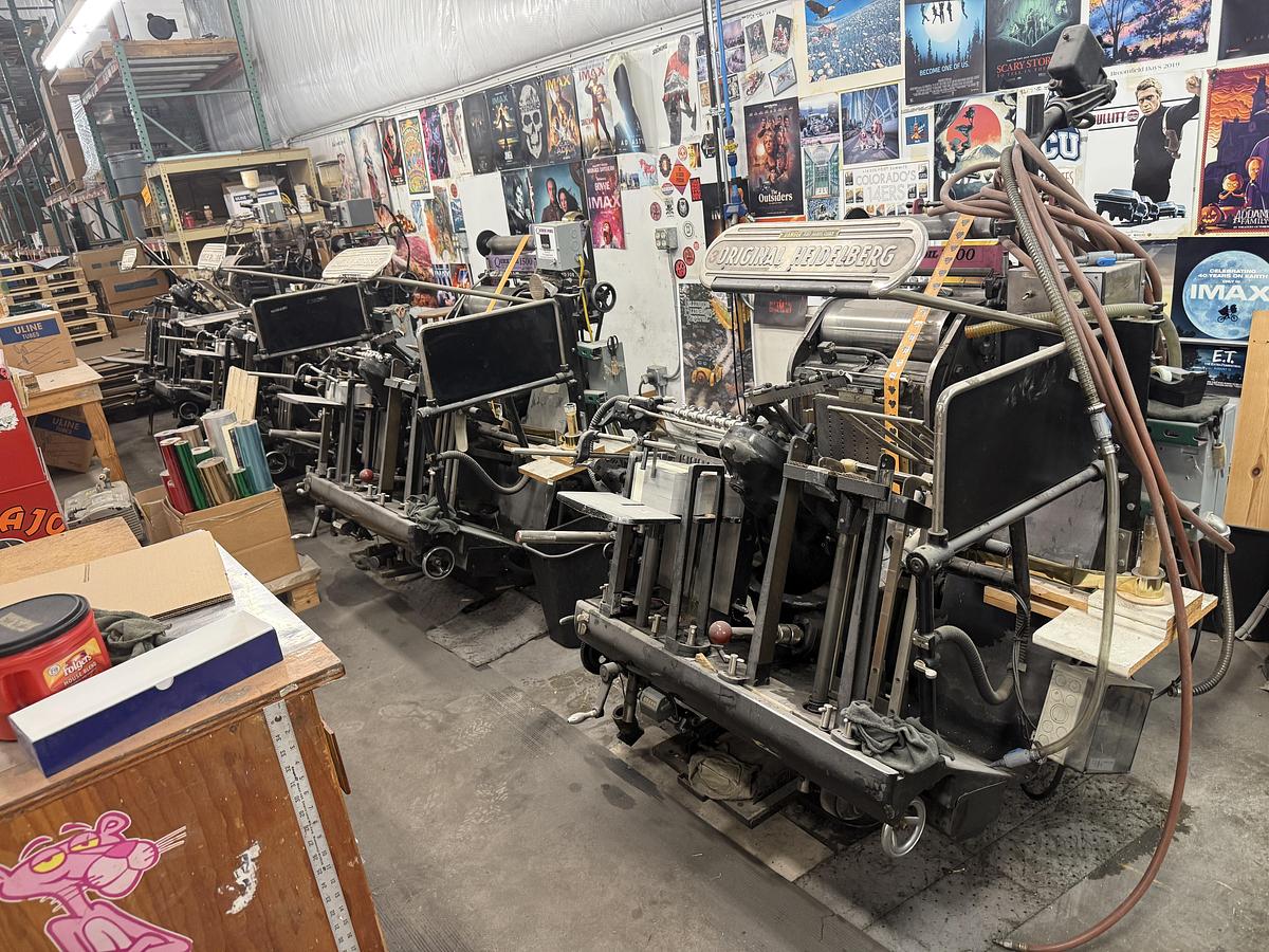 Used Heidelberg T-Platen Windmill with Quick Foil 1500