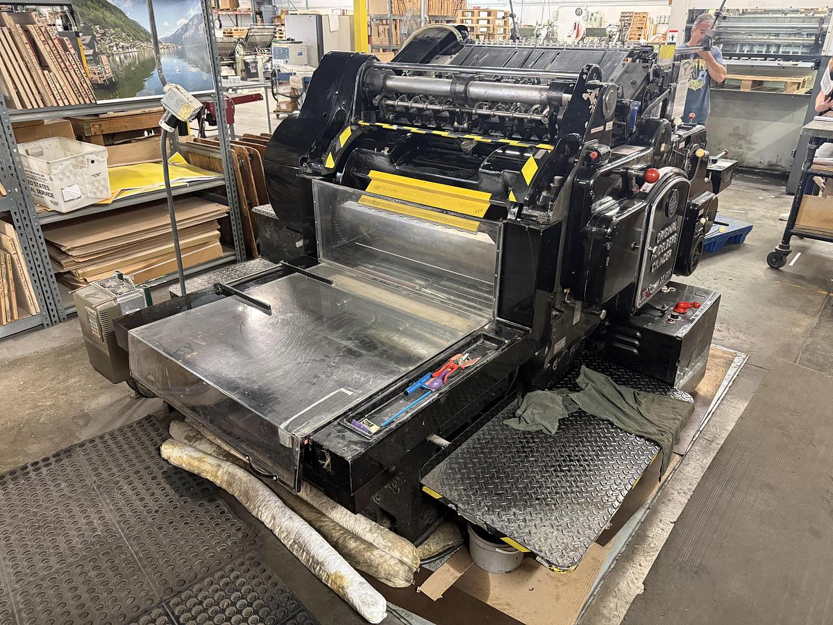 Used Heidelberg Original Cylinder Die Cutter 22" x 30 1/4"