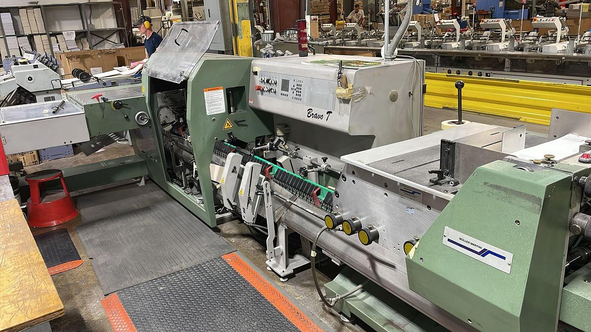 Used 2007 Muller Martini Bravo Plus T Saddle Stitcher