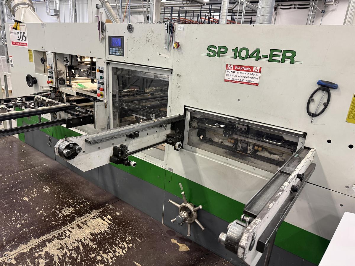 Used 2003 Bobst 104-ER Die Cutter w/ Blanking