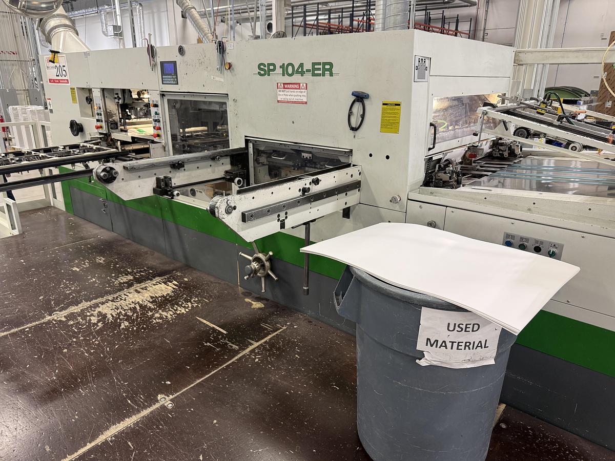 Used 2003 Bobst 104-ER Die Cutter w/ Blanking