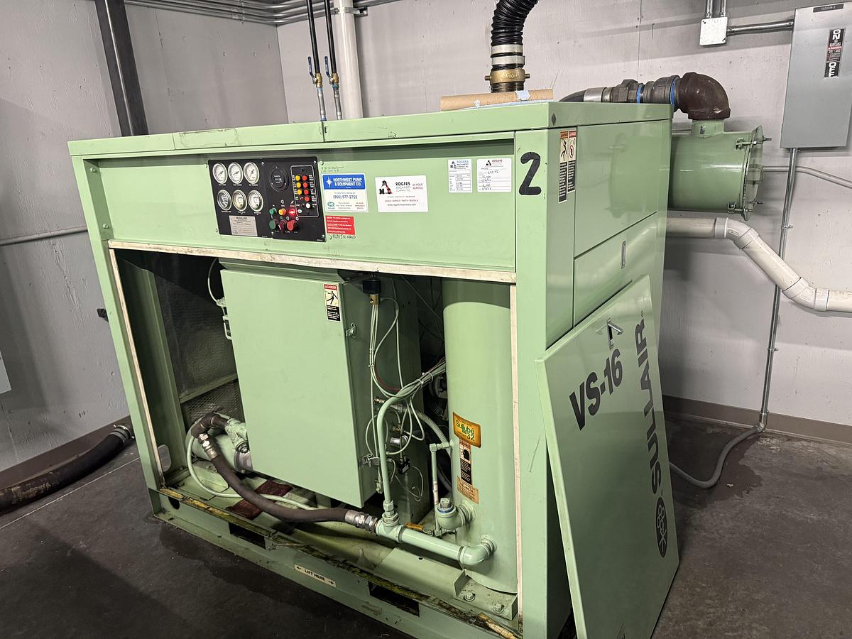 Used Sullair Rotary Screw Vacuum Pump System