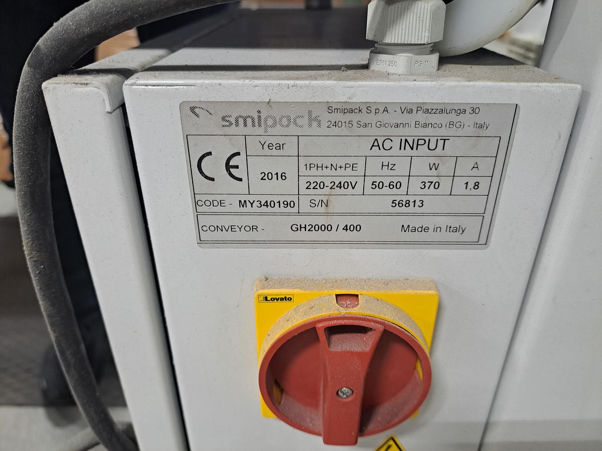 Used 2016 Smipack FP6000 Shrink Wrapper & T452 Heat Tunnel