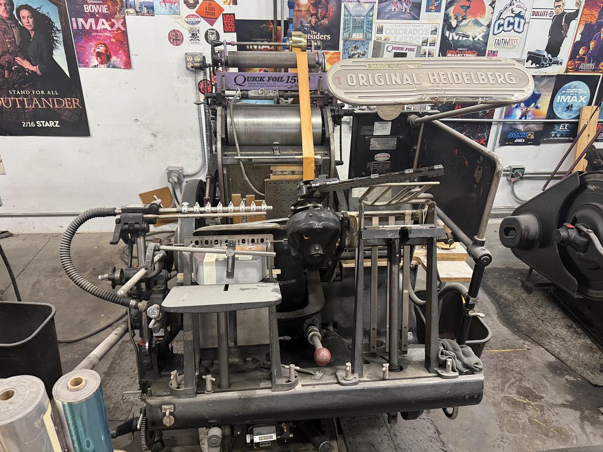 Used Heidelberg T-Platen Windmill with Quick Foil 1500