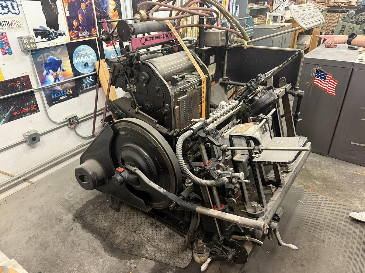 Used Heidelberg T-Platen Windmill with Quick Foil 1500