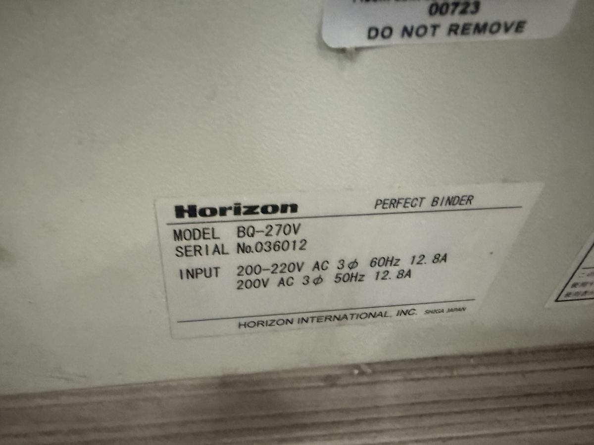 Used Horizon  BQ-270V On Demand Binder