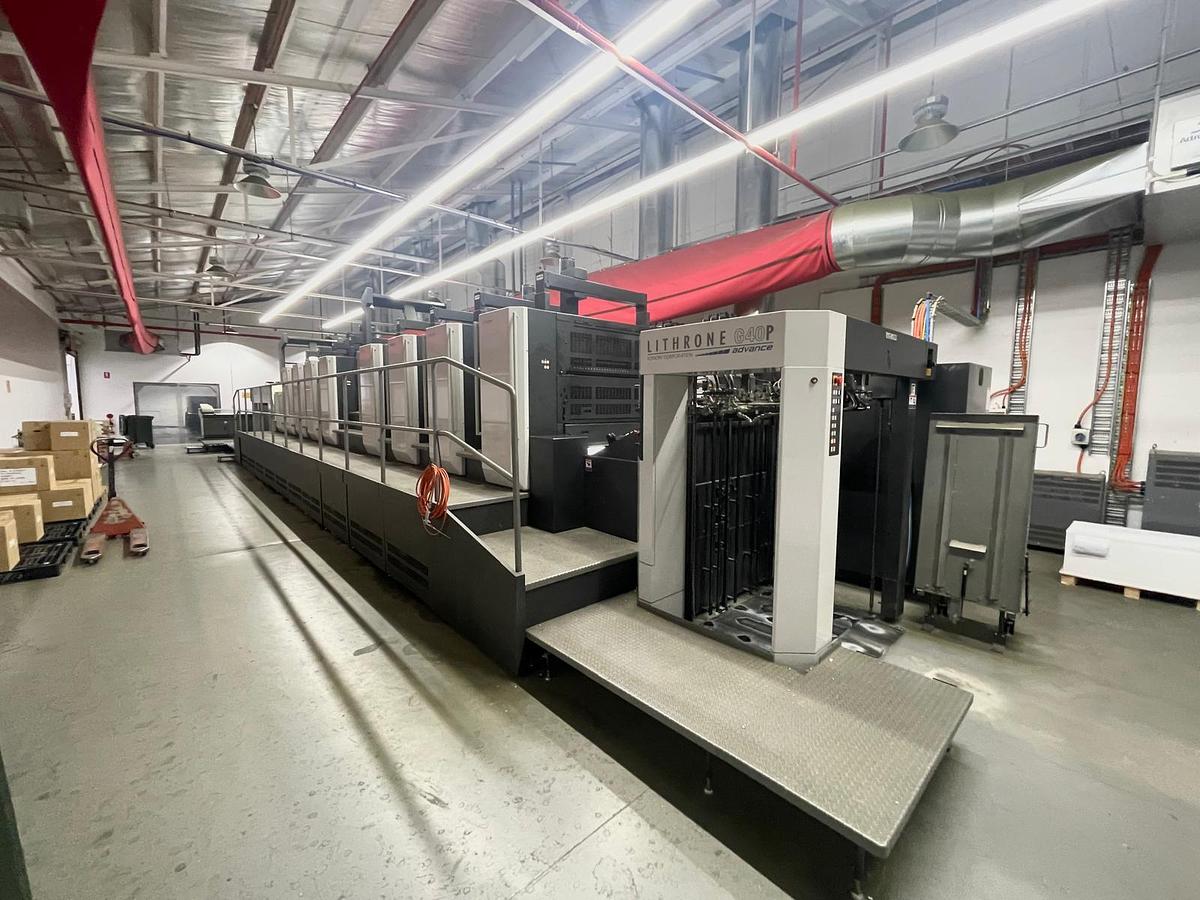 Used 2021 Komori GL 840P CX LED UV 8 Color Offset Press