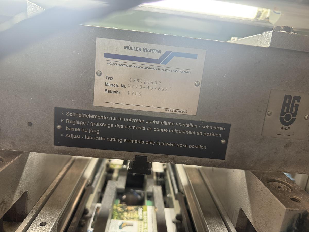 Used 1999 Muller Martini Prima Saddle Stitcher