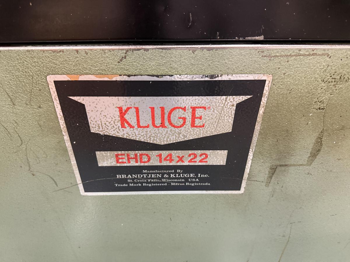 Used Kluge EHD 14x22