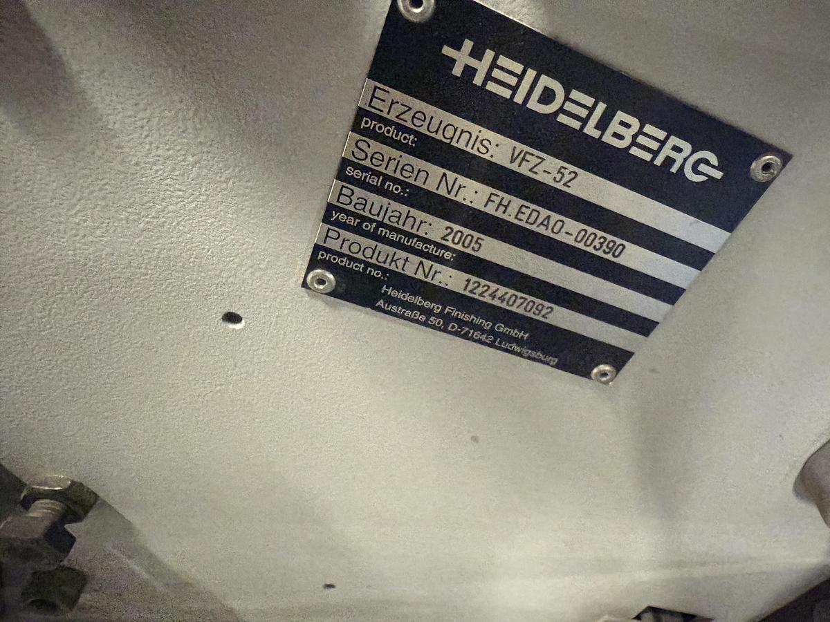 Used 2005 Heidelberg Stahl VFZ-52 Four-directional Folding Unit