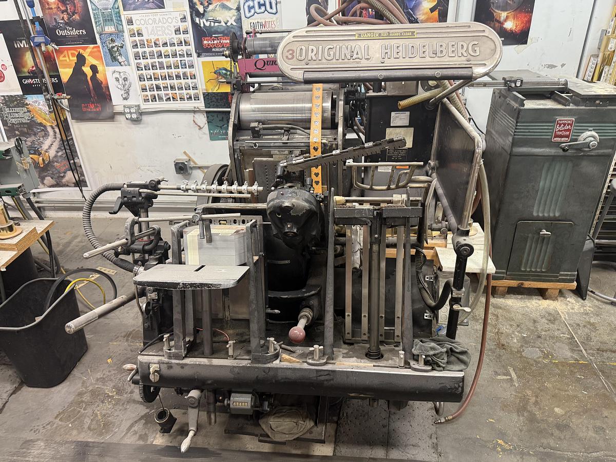Used Heidelberg T-Platen Windmill with Quick Foil 1500