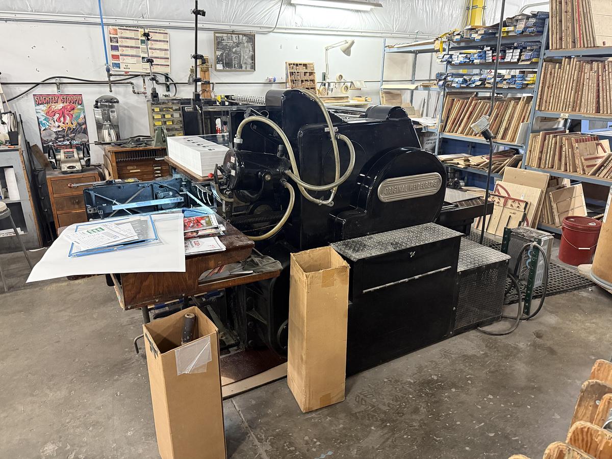 Used Heidelberg Original Cylinder Die Cutter 22" x 30 1/4"