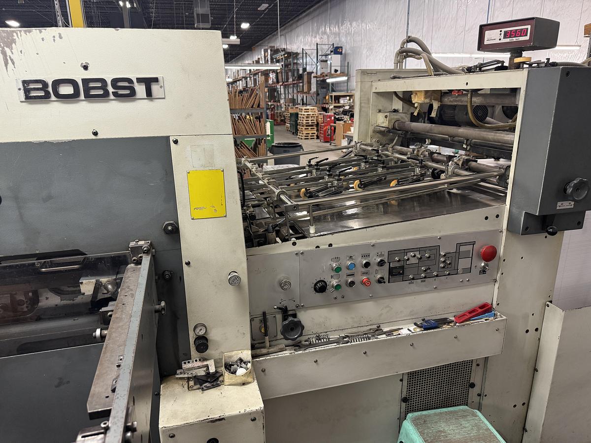 Used 1991 Bobst SP 102-E Automatic Die Cutter w/ Stripping