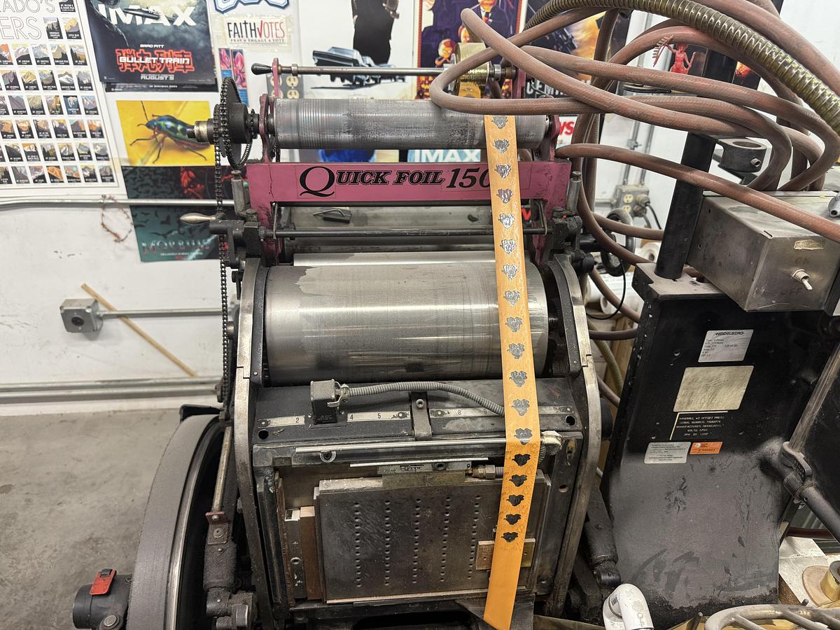 Used Heidelberg T-Platen Windmill with Quick Foil 1500
