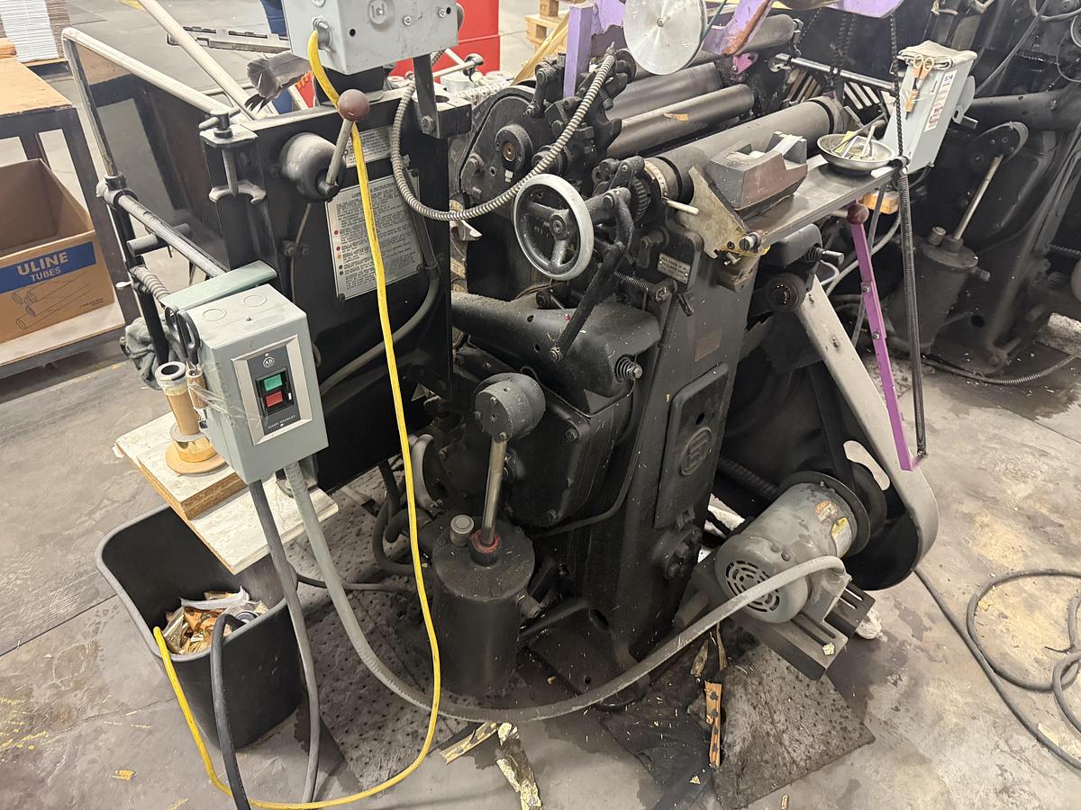 Used Heidelberg T-Platen Windmill with Quick Foil 1500