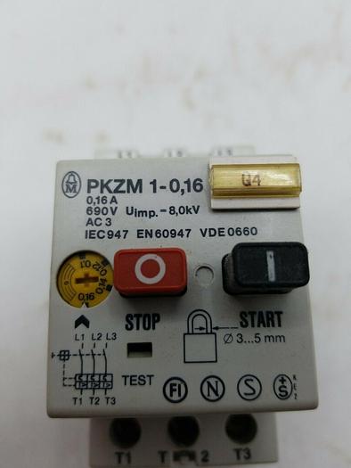 Used Klockner Moeller PKZM 1-0,16